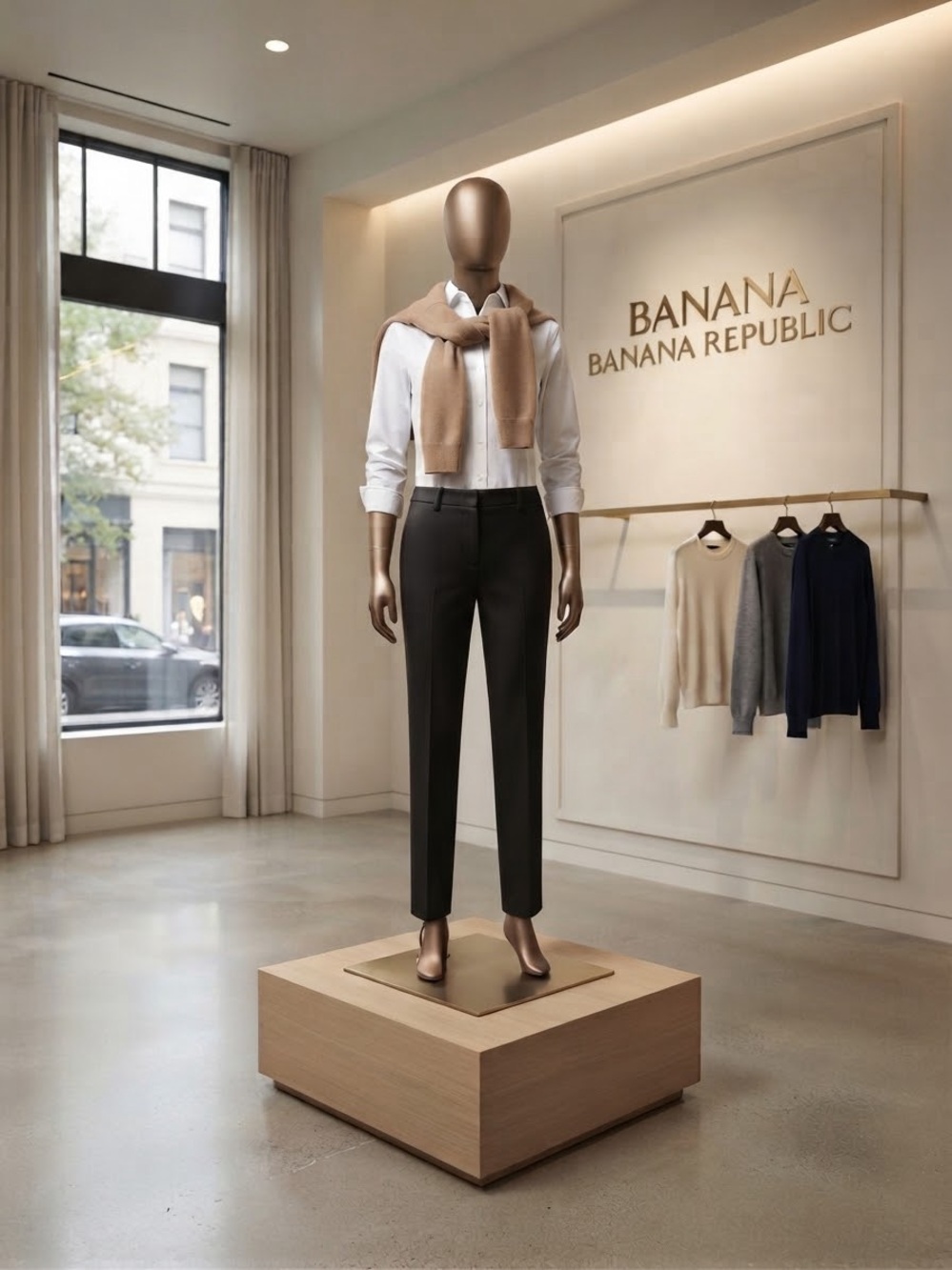 Banana Republic Ryan Black Stretch Dress Pants Size 10 Quiet Luxury Workwear